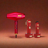 BaByliss PRO Red FX Collection Set (Clipper, Trimmer, Charging Bases, Hair Dryer)